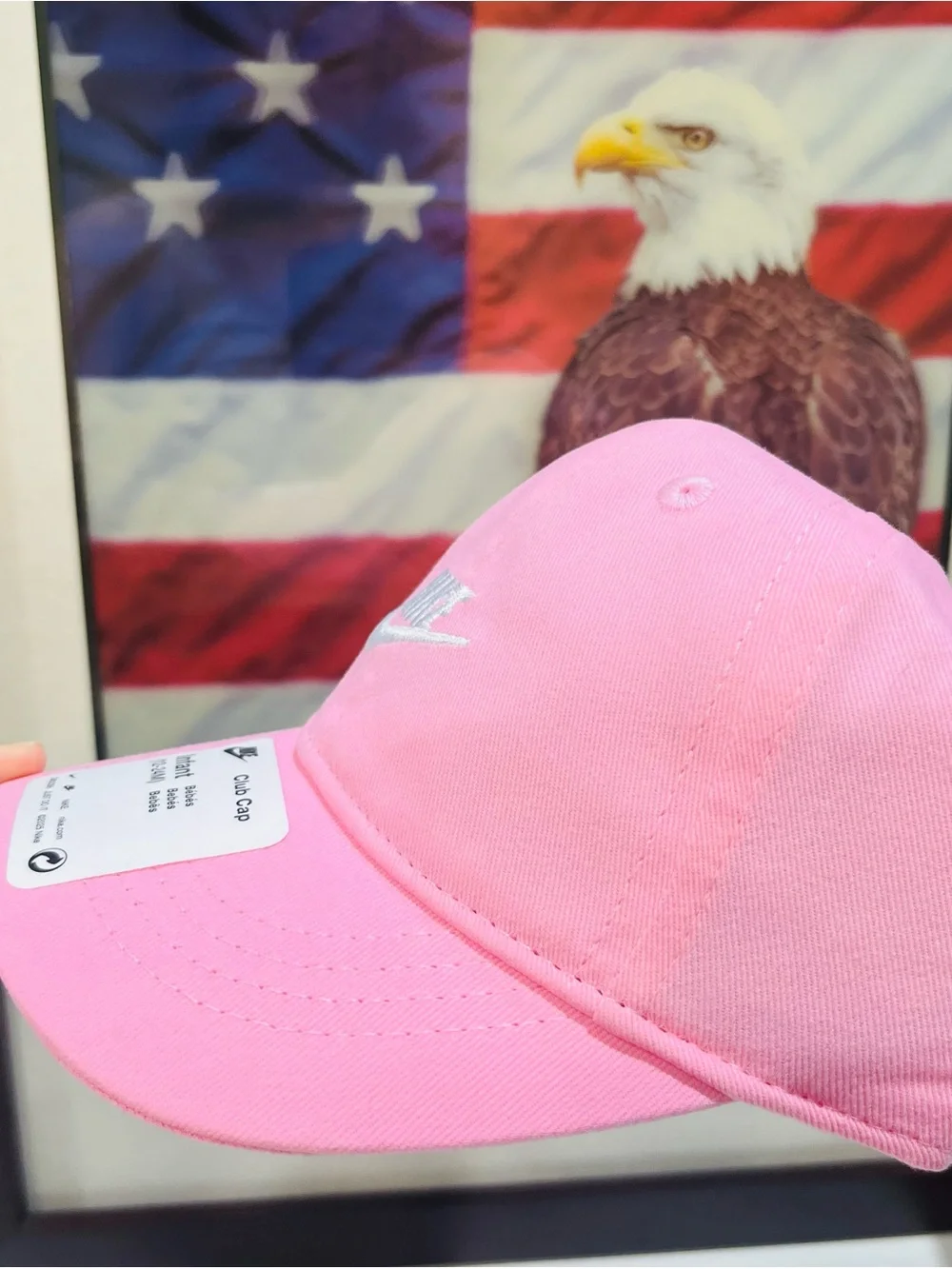 New WTG Nike Infant Club Cap - Light Pink with White Logo